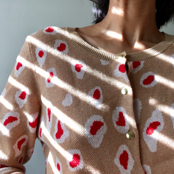 Leopard Knit Cardigan - Picture 3 of 5